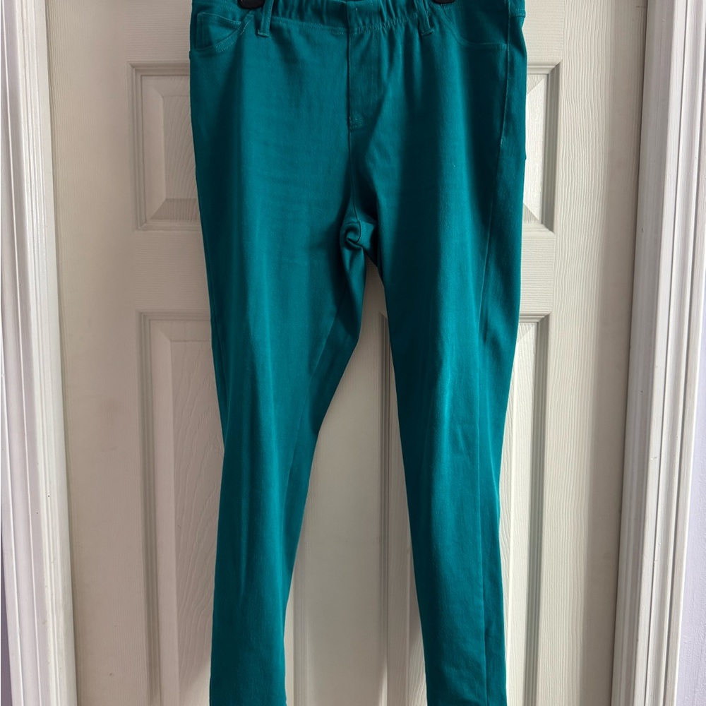 Women’s Teal Stretch Bottoms pants leggings sz medium